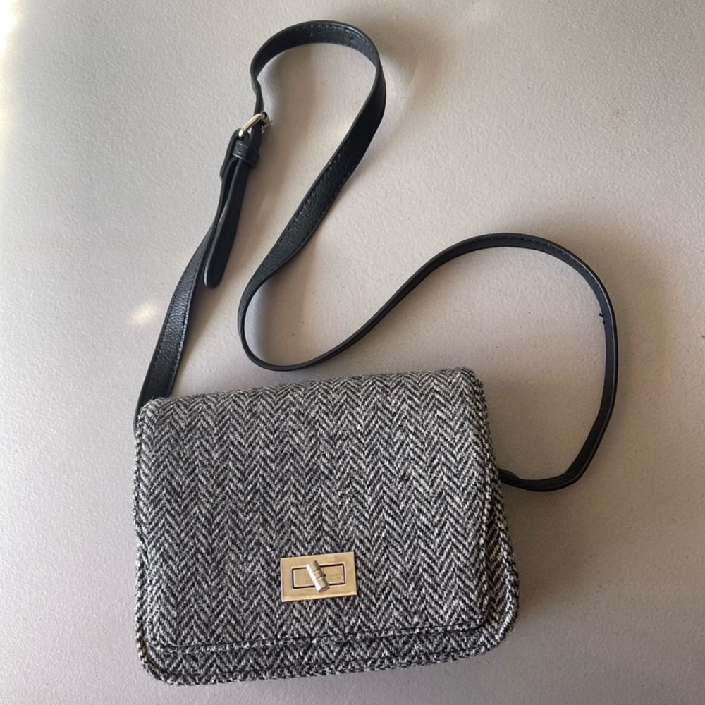 Glen Appin 100% Wool Harris Tweed Plaid Mini Shoulder Bag Academia